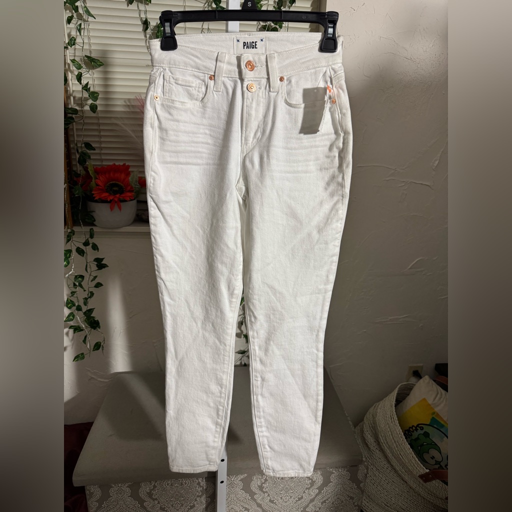 Paige White Denim Jeans Size 23